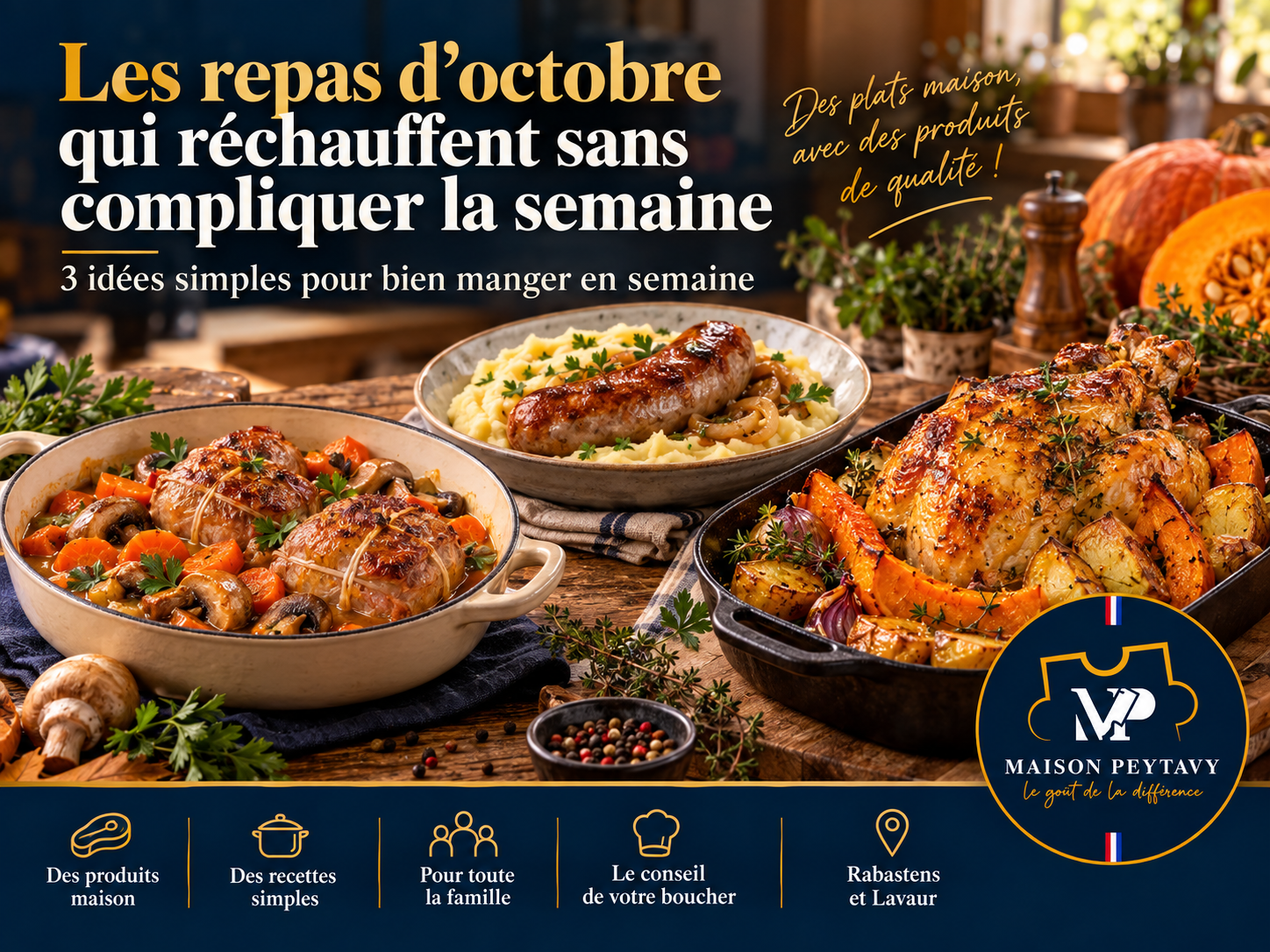 Les repas d’octobre qui réchauffent sans compliquer la semaine